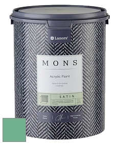 MONS SATIN PAINT – 100% акриловая полуматовая краска, 12% блеска цвет NCS S 2040-G 