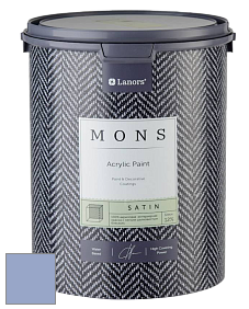 MONS SATIN PAINT – 100% акриловая полуматовая краска, 12% блеска цвет NCS S 2030-R70B 