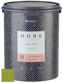 MONS INTERIOR PAINT – 100% акриловая глубоко матовая краска, 3% блеска цвет NCS S 2070-G50Y 