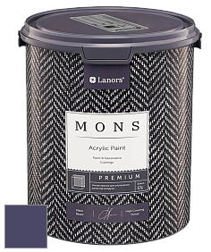 MONS PREMIUM PAINT – 100% акриловая интерьерная краска с шелковистым матовым блеском цвет NCS S 6030-R60B 