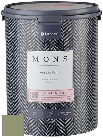 MONS EGGSHELL PAINT – 100% акриловая шелковисто-матовая краска, 7 % блеска цвет NCS S 4020-G50Y 