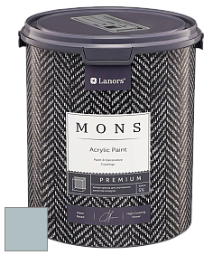 MONS PREMIUM PAINT – 100% акриловая интерьерная краска с шелковистым матовым блеском цвет NCS S 2010-B10G 