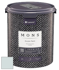 MONS PREMIUM PAINT – 100% акриловая интерьерная краска с шелковистым матовым блеском цвет NCS S 1005-B50G 