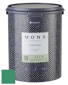 MONS SATIN PAINT – 100% акриловая полуматовая краска, 12% блеска цвет NCS S 3050-G 