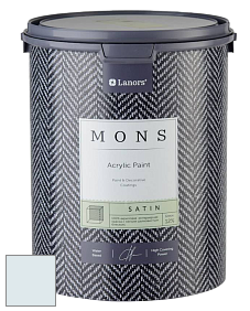 MONS SATIN PAINT – 100% акриловая полуматовая краска, 12% блеска цвет NCS S 0505-B 
