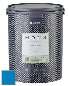 MONS SATIN PAINT – 100% акриловая полуматовая краска, 12% блеска цвет NCS S 2065-R90B 
