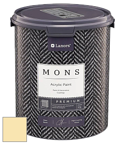 MONS PREMIUM PAINT – 100% акриловая интерьерная краска с шелковистым матовым блеском цвет NCS S 0520-Y 