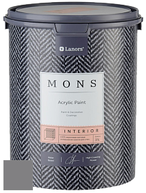 MONS INTERIOR PAINT – 100% акриловая глубоко матовая краска, 3% блеска цвет NCS S 5502-R50B 