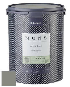 MONS SATIN PAINT – 100% акриловая полуматовая краска, 12% блеска цвет NCS S 5005-G50Y 