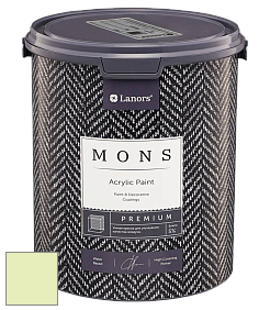 MONS PREMIUM PAINT – 100% акриловая интерьерная краска с шелковистым матовым блеском цвет NCS S 0520-G50Y 