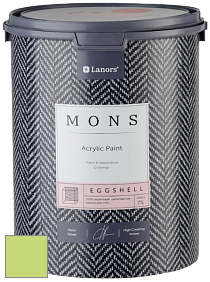 MONS EGGSHELL PAINT – 100% акриловая шелковисто-матовая краска, 7 % блеска цвет NCS S 0550-G40Y 