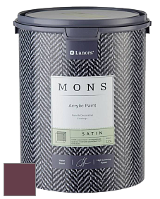 MONS SATIN PAINT – 100% акриловая полуматовая краска, 12% блеска цвет NCS S 6030-R20B 