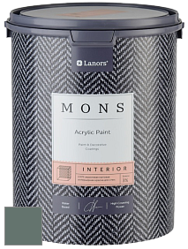 MONS INTERIOR PAINT – 100% акриловая глубоко матовая краска, 3% блеска цвет NCS S 6010-B90G 
