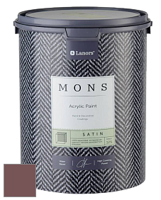 MONS SATIN PAINT – 100% акриловая полуматовая краска, 12% блеска цвет NCS S 6020-R 