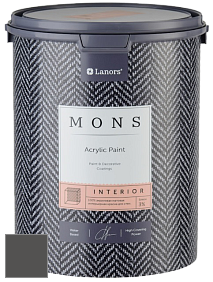 MONS INTERIOR PAINT – 100% акриловая глубоко матовая краска, 3% блеска цвет NCS S 8000-N 
