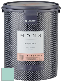 MONS INTERIOR PAINT – 100% акриловая глубоко матовая краска, 3% блеска цвет MONS 99 Морской бриз
