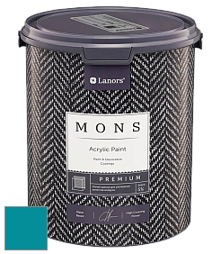 MONS PREMIUM PAINT – 100% акриловая интерьерная краска с шелковистым матовым блеском цвет NCS S 3050-B20G 
