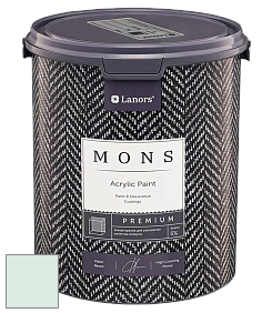 MONS PREMIUM PAINT – 100% акриловая интерьерная краска с шелковистым матовым блеском цвет NCS S 0510-B90G 