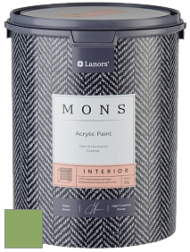 MONS INTERIOR PAINT – 100% акриловая глубоко матовая краска, 3% блеска цвет NCS S 2050-G30Y 