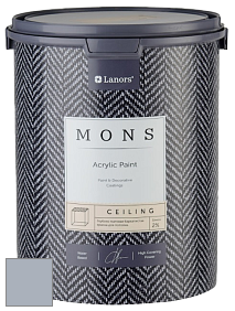 MONS CEILING PAINT – Aбсолютно матовая потолочная краска, 2% блеска цвет MONS 166 Сиреневый туман