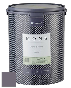 MONS SATIN PAINT – 100% акриловая полуматовая краска, 12% блеска цвет NCS S 6010-R50B 