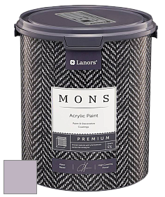 MONS PREMIUM PAINT – 100% акриловая интерьерная краска с шелковистым матовым блеском цвет MONS 11 Цвет сирени