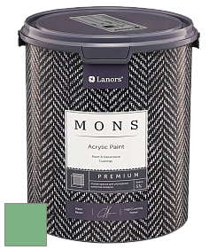 MONS PREMIUM PAINT – 100% акриловая интерьерная краска с шелковистым матовым блеском цвет NCS S 2040-G10Y 