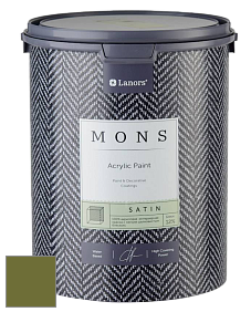MONS SATIN PAINT – 100% акриловая полуматовая краска, 12% блеска цвет NCS S 4550-G50Y 