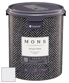 MONS PREMIUM PAINT – 100% акриловая интерьерная краска с шелковистым матовым блеском цвет NCS S 0502-R50B 