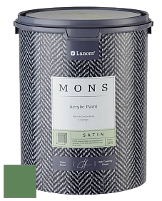MONS SATIN PAINT – 100% акриловая полуматовая краска, 12% блеска цвет NCS S 4040-G20Y 