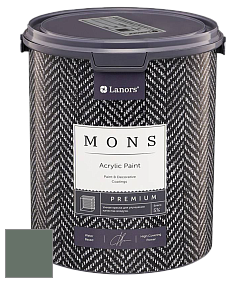 MONS PREMIUM PAINT – 100% акриловая интерьерная краска с шелковистым матовым блеском цвет NCS S 6010-G10Y 