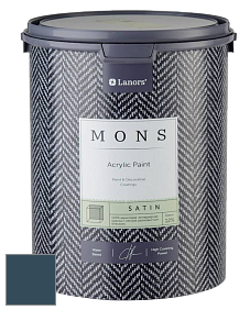 MONS SATIN PAINT – 100% акриловая полуматовая краска, 12% блеска цвет NCS S 7020-B 
