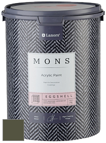 MONS EGGSHELL PAINT – 100% акриловая шелковисто-матовая краска, 7 % блеска цвет NCS S 7020-G50Y 