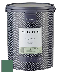 MONS SATIN PAINT – 100% акриловая полуматовая краска, 12% блеска цвет NCS S 5030-G 