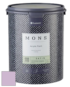MONS SATIN PAINT – 100% акриловая полуматовая краска, 12% блеска цвет MONS 218 Сильфиды