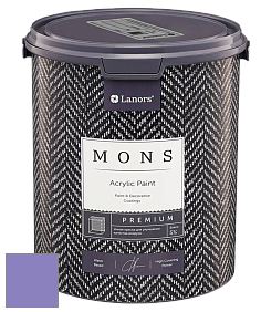 MONS PREMIUM PAINT – 100% акриловая интерьерная краска с шелковистым матовым блеском цвет NCS S 2050-R60B 