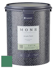 MONS SATIN PAINT – 100% акриловая полуматовая краска, 12% блеска цвет NCS S 4040-G 