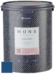 MONS EGGSHELL PAINT – 100% акриловая шелковисто-матовая краска, 7 % блеска цвет NCS S 4550-R80B 