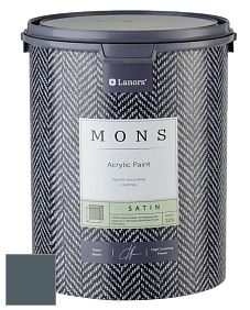 MONS SATIN PAINT – 100% акриловая полуматовая краска, 12% блеска цвет NCS S 7010-B10G 