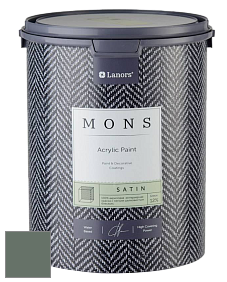 MONS SATIN PAINT – 100% акриловая полуматовая краска, 12% блеска цвет NCS S 6010-G10Y 