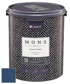 MONS PREMIUM PAINT – 100% акриловая интерьерная краска с шелковистым матовым блеском цвет NCS S 6030-R80B 