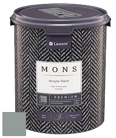 MONS PREMIUM PAINT – 100% акриловая интерьерная краска с шелковистым матовым блеском цвет NCS S 4005-B80G 