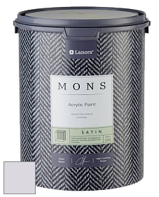 MONS SATIN PAINT – 100% акриловая полуматовая краска, 12% блеска цвет NCS S 1005-R50B 