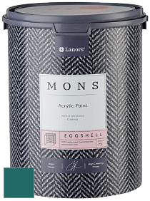 MONS EGGSHELL PAINT – 100% акриловая шелковисто-матовая краска, 7 % блеска цвет NCS S 5040-B50G 