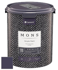 MONS PREMIUM PAINT – 100% акриловая интерьерная краска с шелковистым матовым блеском цвет NCS S 7020-R60B 