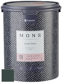MONS EGGSHELL PAINT – 100% акриловая шелковисто-матовая краска, 7 % блеска цвет NCS S 8010-B70G 
