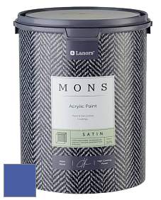 MONS SATIN PAINT – 100% акриловая полуматовая краска, 12% блеска цвет NCS S 3060-R70B 