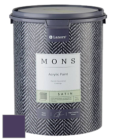 MONS SATIN PAINT – 100% акриловая полуматовая краска, 12% блеска цвет MONS 221 Карнавал