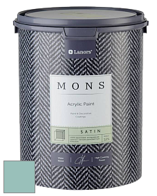 MONS SATIN PAINT – 100% акриловая полуматовая краска, 12% блеска цвет NCS S 2020-B60G 