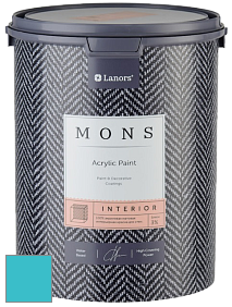 MONS INTERIOR PAINT – 100% акриловая глубоко матовая краска, 3% блеска цвет NCS S 1050-B20G 
